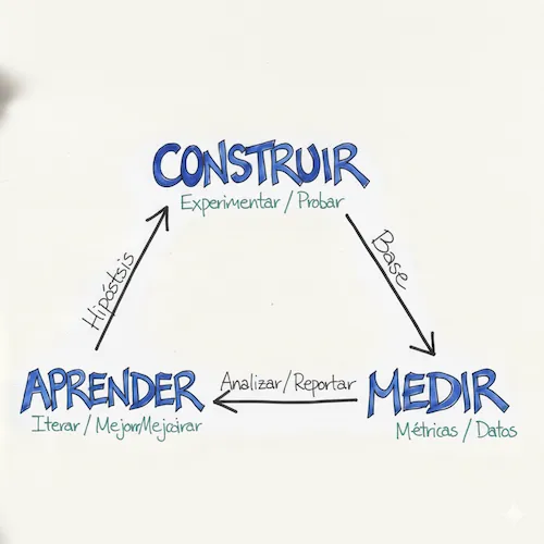 Proceso lean de iteración y mejora continua